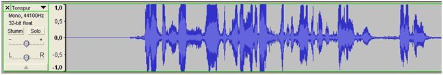 Audacity (übersteuerte Tonspur)