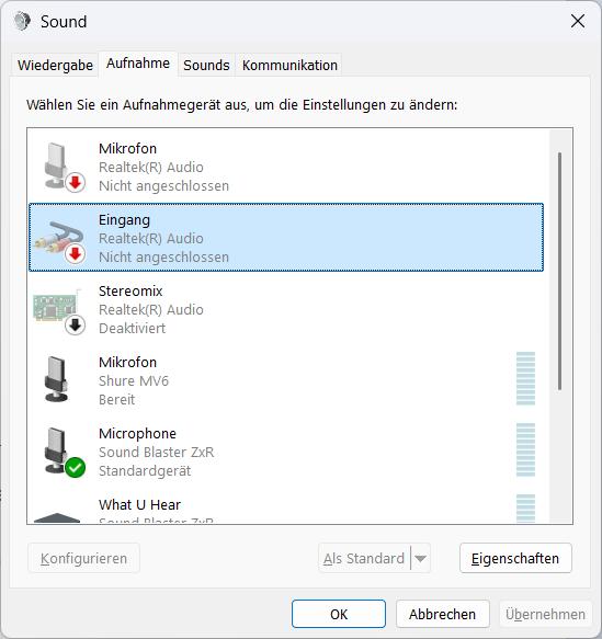 Audioeinstellungen unter Windows 11