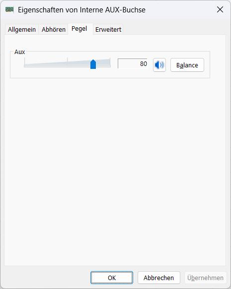 Aufnahmeeinstellungen unter Windows 11